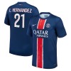 Maillot de Supporter Paris Saint-Germain Lucas Hernandez 21 Domicile 2024-25 Pour Homme